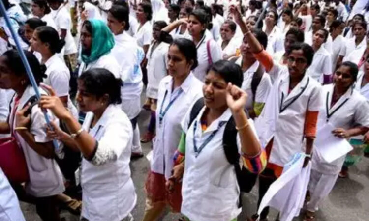 ശമ്പള-വര്ധനവ്-നടപ്പാക്കണം;-സ്വകാര്യ-മേഖലയിലെ-നഴ്സുമാര്-സമരത്തിലേക്ക്