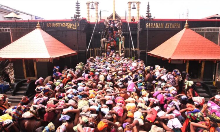 ശബരിമലയില്‍-വന്‍-ഭക്തജനത്തിരക്ക്;-കാനന-പാത-വഴി-ക്ഷേത്രത്തിലെത്തുന്നവരുടെ-എണ്ണത്തിലും-റെക്കോര്‍ഡ്-വര്‍ധന