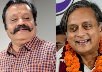 ശശി-തരൂരുണ്ടെങ്കില്‍-തിരുവനന്തപുരത്തേക്കില്ല;-അല്ലെങ്കില്‍-ഒരു-കൈനോക്കാമെന്ന-വിശ്വാസത്തില്‍-സുരേഷ്-ഗോപി
