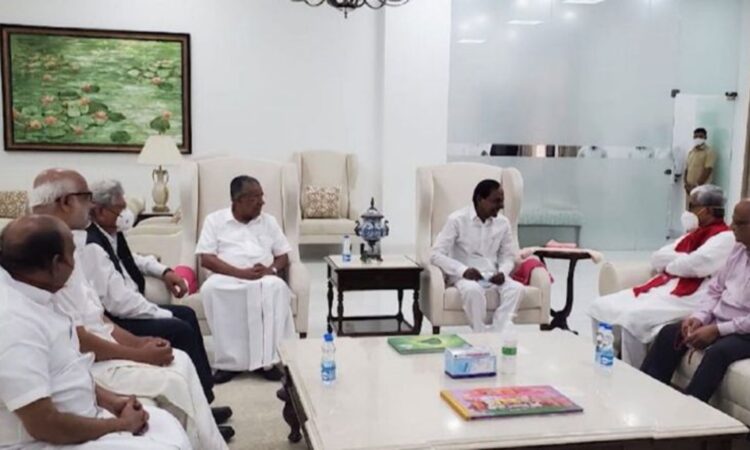 കോണ്‍ഗ്രസിന്-ക്ഷണമില്ലാത്ത-ബിആര്‍എസ്-റാലിയിലേക്ക്-പിണറായി-വിജയന്‍;-മൂന്നാം-മുന്നണി-നീക്കങ്ങള്‍-സജീവം