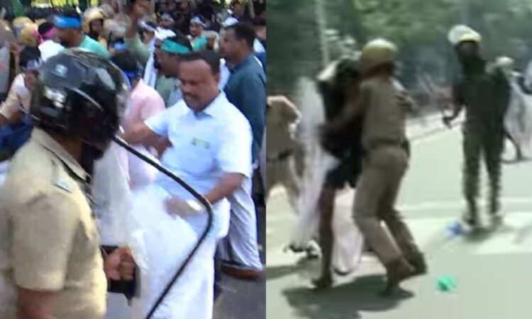 യൂത്ത്-ലീഗ്-മാർച്ചിൽ-സംഘർഷം;-പൊലീസ്-ഗ്രനേഡും-കണ്ണീര്വാതകവും-പ്രയോഗിച്ചു,-പ്രവർത്തകരെ-അറസ്റ്റ്-ചെയ്തു-നീക്കി