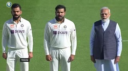 അഹമ്മദാബാദ് ടെസ്റ്റ്: ദേശീയ ഗാനത്തിന് ടീമുകള്ക്കൊപ്പം മോദിയും ഓസ്ട്രേലിയന് പ്രധാനമന്ത്രി അല്ബനീസും