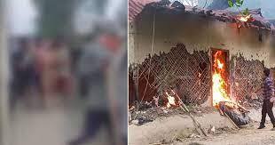 മണിപ്പൂരില് സ്ത്രീകളെ നഗ്നരാക്കി, ലൈംഗികാതിക്രമം നടത്തിയ സംഭവത്തിലെ പ്രധാന പ്രതിയുടെ വീട് കത്തിച്ചു