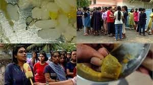 ഹോസ്റ്റല് ഭക്ഷണത്തിൽ സ്ക്രൂ, ഉപയോഗിച്ച ബാൻഡ് എയ്ഡ്, സ്ക്രബർ, പുഴു; പരാതിയുമായി വിദ്യാർത്ഥിനികൾ