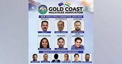 ഗോൾഡ്കോസ്റ്റ് മലയാളി അസോസിയേഷന്റെ പുതിയ നേതൃത്വം