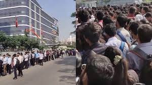 എല്ലാം ഒരു ജോലിക്ക് വേണ്ടി; അഭിമുഖത്തിൽ പങ്കെടുക്കാനെത്തിയത് 3000 പേർ, എഞ്ചിനീയർമാരുടെ നീണ്ടനിര