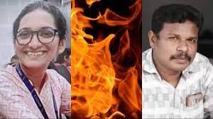 ചേർത്തലയിൽ യുവതിയെ നടുറോഡിൽ പെട്രോൾ ഒഴിച്ച് തീ കൊളുത്തിക്കൊന്ന സംഭവത്തിൽ ഭർത്താവും മരിച്ചു