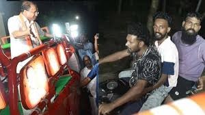 ബിജെപി സ്ഥാനാര്ത്ഥി വി മുരളീധരന്റെ പ്രചാരണ ജാഥയിലേക്ക് മൂന്നംഗ സംഘം കടന്നുകയറി ഭീഷണിപ്പെടുത്തിയതായി പരാതി