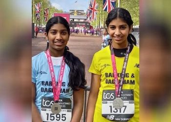 ചാലക്കുടിയുടെ അഭിമാനം : ലണ്ടന്‍ ടിസിഎസ് മിനി മാരത്തോണില്‍ തുടര്‍ച്ചയായി മൂന്നാം തവണയും മലയാളി സഹോദരിമാര്‍
