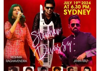 സ്റ്റീഫൻ ദേവസ്സി സിഡ്‌നി ലൈവ് മ്യൂസിക് ഷോ : ടിക്കറ്റുകൾ 10 % ഡിസ്‌കൗണ്ടിൽ ജൂൺ 2 വരെ