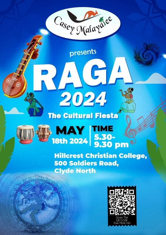 Casey Malayalee യുടെ നേതൃത്വത്തിൽ ‘ രാഗ 2024 ‘ മെയ് 18 ന്