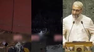 അസദുദ്ദീൻ ഒവൈസിയുടെ ദില്ലിയിലെ വസതിക്ക് നേരെ കരി ഓയിൽ ഒഴിച്ചു, ജയ് ഇസ്രായേൽ എന്ന പോസ്റ്ററും പതിച്ചു
