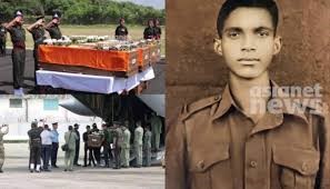 56 വർഷങ്ങള്ക്ക് മുമ്പ് ലഡാക്കിൽ മരിച്ച മലയാളി സൈനികൻ തോമസ് ചെറിയാന്റെ സംസ്കാരം ഇന്ന്