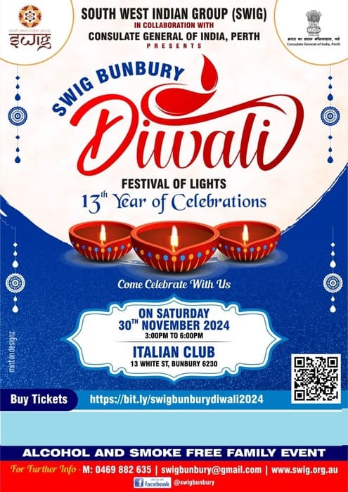 ദീപാവലി ആഘോഷവുമായി SWIG ഉം പെർത്തിലെ കോൺസുലേറ്റ് ജനറൽ ഓഫ് ഇന്ത്യയും