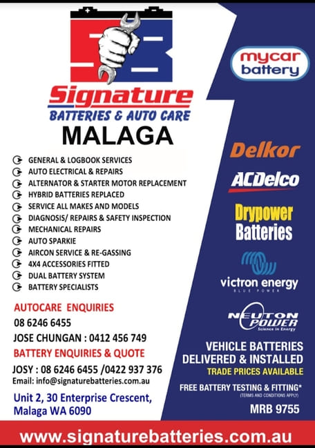 Signature Batteries ഇനി മുതൽ മലാഗയിലും