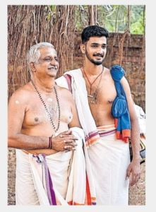 പാരമ്പര്യത്തിന്റെ ‘പെരുക്കം’ : പെരുവനം കുട്ടൻ മാരാരുടെ മകന് മത്സരിച്ച നാലിനങ്ങളിലും ഒന്നാം സ്ഥാനം