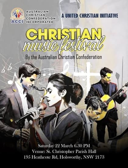 ഓസ്ട്രേലിയൻ ക്രിസ്ത്യൻ കോൺഫെഡറേഷൻ സംഗീത ഉത്സവം മാർച്ച് 22-ന്