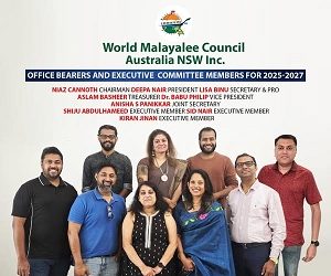 സിഡ്‌നിയിൽ വേൾഡ് മലയാളി കൗൺസിലിന് പുതു നേതൃത്വം