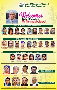 വേൾഡ് മലയാളി കൗൺസിൽ ഗ്ലോബൽ പ്രസിഡന്റ് തോമസ് മൊട്ടക്കൽ ഓസ്ട്രേലിയൻ സന്ദർശനത്തിന് എത്തുന്നു