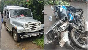 തൊഴിലാളികളെ കൊണ്ടു വരുന്ന ജീപ്പും ബൈക്കും കൂട്ടിയിടിച്ച് രണ്ട് യുവാക്കൾ മരിച്ചു