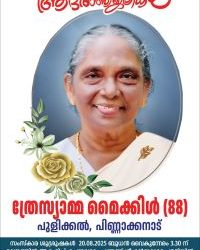 ത്രേസ്യാമ്മ മൈക്കിൾ നിര്യാതയായി