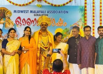 ഓണം ആഘോഷിച്ച് ജെറാൾഡ്‌ട്ടണിലുള്ള മിഡ് വെസ്റ്റ് മലയാളി അസോസിയേഷൻ
