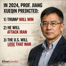 ട്രംപ്, ഇറാനിലേക്ക് കരസേനയെ അയക്കുമെന്ന പ്രവചനവുമായി ‘ചൈനയുടെ നോസ്ട്രഡാമസ്’ ജിയാങ് ഷുക്കിൻ