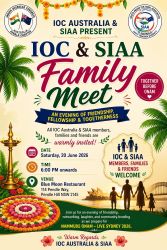 IOC ഓസ്ട്രേലിയയും SIAAയും സംയുക്തമായി ഫാമിലി മീറ്റ് സംഘടിപ്പിക്കുന്നു